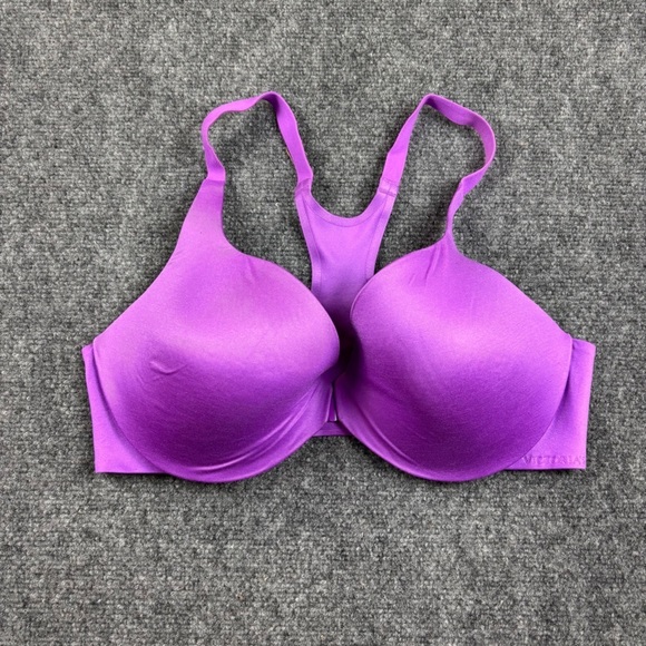 VICTORIA’S SECRET Women’s Purple Racerback Demi Front Closure size: 38D - Picture 1 of 7